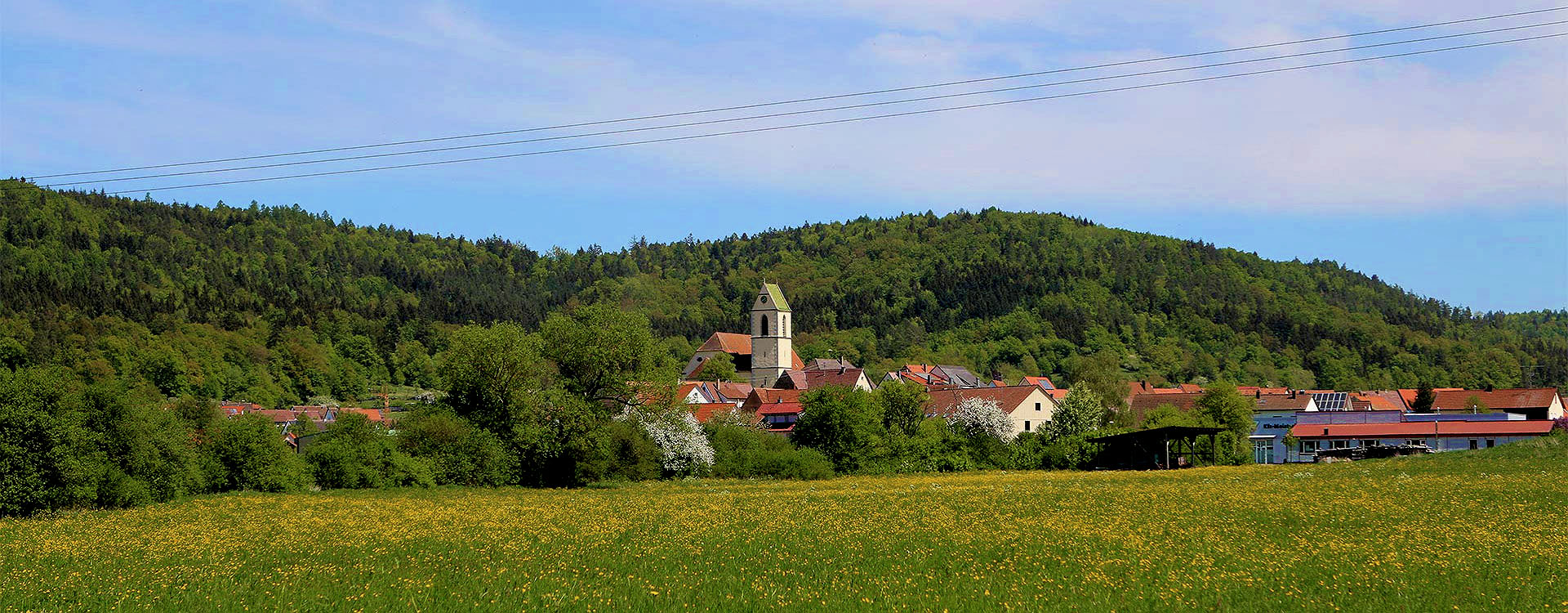 Dettingen vom Gassenweg gesehen