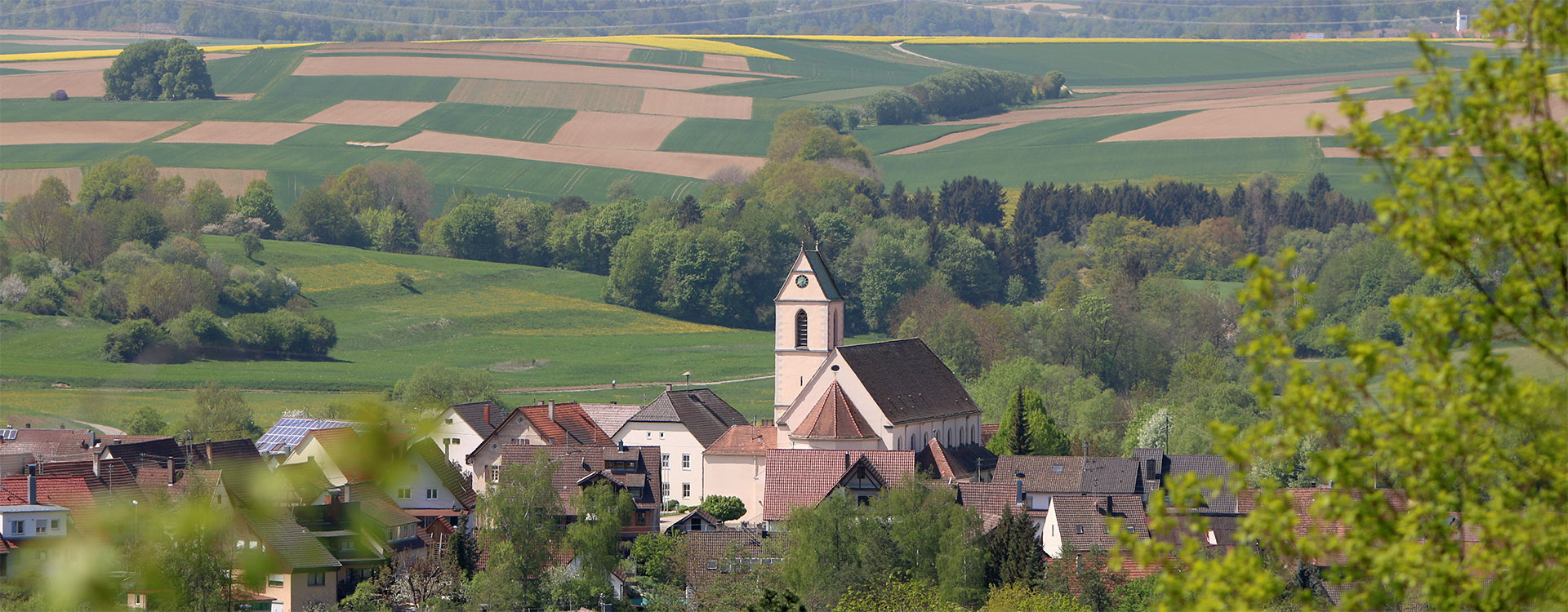 Dettingen vom Heiligenwald gesehen